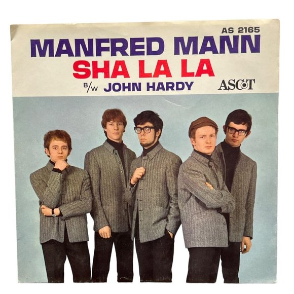 Manfred Mann Sha La La / John Hardy 45 Picture Sleeve Only Ascot AS 2165 VG+ - Picture 1 of 3